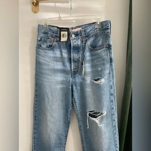 Levi’s Ribcage Straight Ankle Jeans NWT 28x27